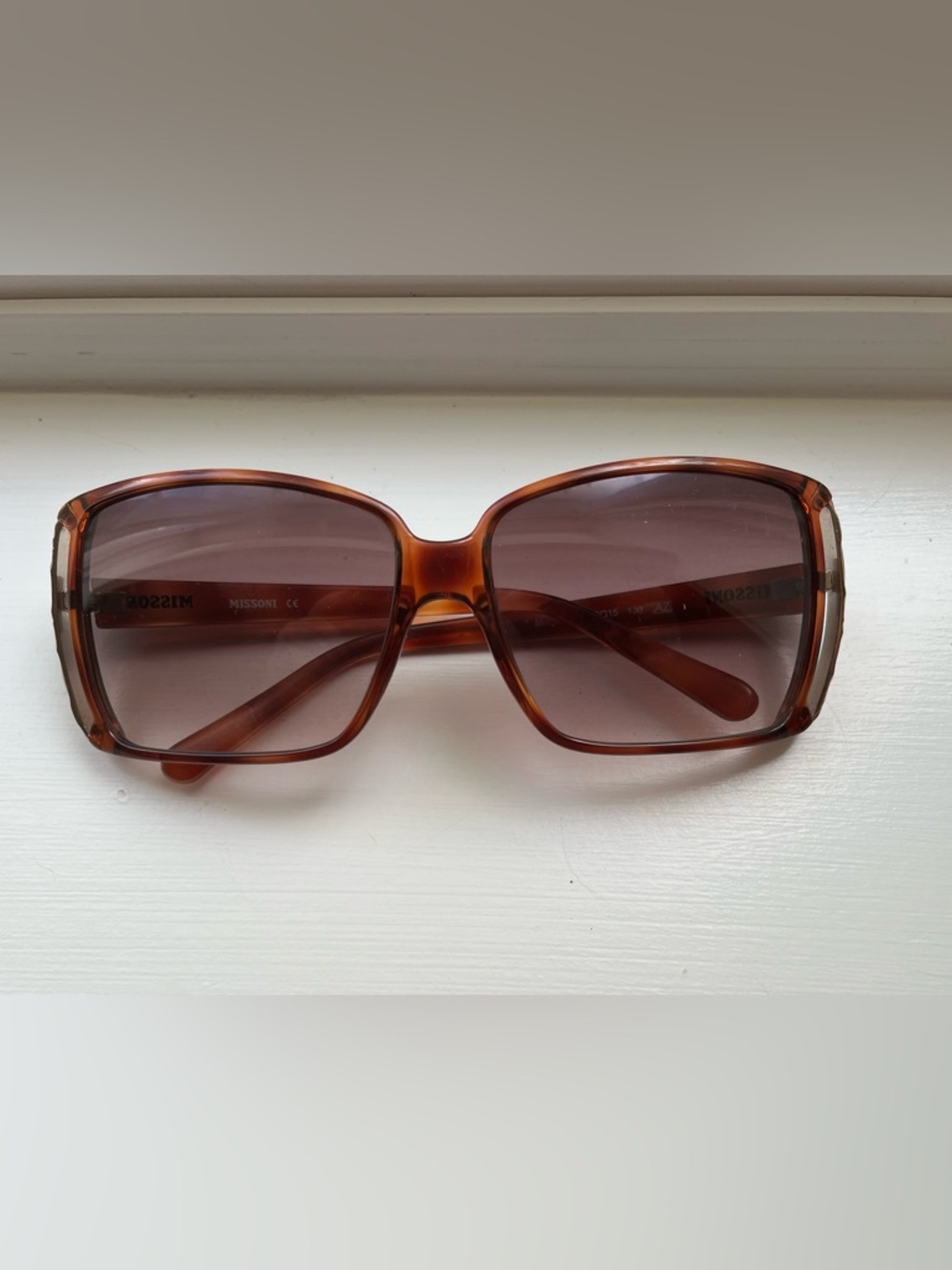 Missoni Oversized Tortoiseshell Brown Gradient Sunglasses
